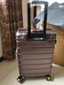 旅刻铝框行李箱大容量箱拉杆箱可坐旅行箱高颜值出差学生加厚密码皮箱 矿紫金【加厚PC箱-结实抗摔】 22英寸 【短途出差便携拉箱】 实拍图