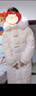 森马（Semir）陈都灵同款羽绒服女长款甜美风保暖外套可拆卸大毛领2024年冬新款 奶白（白鸭绒）10501 XS 实拍图