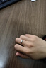 周六福七夕情人节礼物pt950铂金戒指男女款白金情侣对戒钉砂甜爱婚戒 11号女戒（单只）-2.77g 实拍图