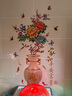 吉朵芸电视背景墙贴画客厅沙发卧室墙面装饰画墙壁画自粘防水遮丑墙贴纸 富贵牡丹花瓶 尺寸看详情或看主图第2张 实拍图
