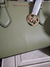 MICHAEL KORS新年礼物奢侈品MK女士包包MERCER手提斜挎风琴包中号 裸色/牛皮棕 实拍图