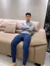 雅鹿男士保暖裤男冬季加绒加厚秋裤男生加肥羊毛护膝打底棉裤抗寒睡裤 黑色 【350g羊毛护膝款 加绒加厚】 XL /建议120-140斤 实拍图