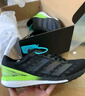 adidas ADIZERO BOSTON 9超轻马拉松boost专业竞训跑鞋男阿迪达斯 黑色/绿色/银金属   40.5 实拍图