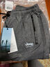 JEEP SPIRIT吉普运动裤男春秋季休闲裤中青年纯色宽松长裤 深灰直筒 2XL 实拍图