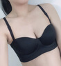 KJ文胸无钢圈聚拢内衣女调整型收副乳简约无痕一片式少女文胸胸罩 灰蓝色 80A B=36AB 上薄下厚2.0 实拍图