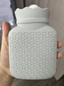 佐敦朱迪 注水热水袋硅胶暖水袋热敷暖肚子宝宝迷你可爱婴儿暖手宝防爆礼 雅致灰【保暖套+礼盒】 实拍图