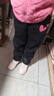 真维斯童装女童裤子秋冬2025新款儿童运动裤加绒加厚羊羔绒女孩保暖卫裤 实拍图