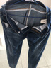 真维斯（Jeanswest）牛仔裤男2025秋冬柔软棉弹修身小脚裤潮流时尚印花男长裤中蓝28 实拍图