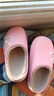 儿童棉拖鞋秋冬爆款加绒保暖毛毛鞋男女童防滑室内居家棉鞋 桃粉色 30.5 内长18cm 实拍图