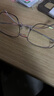 依视路（ESSILOR） 新款商务男镜架时尚镜框女配依视路镜片近视定制眼镜网上配镜 金属-全框-2007BK-黑色 镜框+依视路A4防蓝光1.60现片 实拍图
