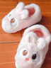 忆爱儿童棉拖鞋秋冬宝宝拖鞋包跟女童棉鞋家居小男孩棉鞋可爱保暖棉拖 大眼兔粉红 16 码24/25内长15cm（2.5-3岁） 实拍图