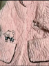 猫人【三层夹棉加厚】女士睡衣女冬季长袖开衫法兰绒家居服女粉2XL 实拍图
