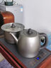 TILIVING （钛立维）纯钛自动上水壶电茶壶茶台电热烧水壶嵌入式一体茶盘 TD-TA010-壶1L+消毒锅 800ml 实拍图