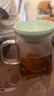 方形公道杯加厚耐热高硼硅玻璃透明泡茶过滤功夫350ML 四方公杯（无不锈钢滤网） 实拍图