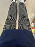 浪莎条纹毛巾裤女2025春秋季垂感糯米裤斑马加长高个子窄版针织阔腿裤 实拍图