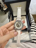 奥刻轻奢小众机械手表女品牌运动休闲女表女式皮带镂空机械表礼盒套装 银白白带 实拍图