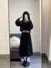 欧迪惠（Oudihui）法式连衣裙女装2026年春秋季新款衣服一整套学院风减龄裙子女套装 黑色三件套 S 实拍图