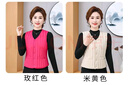 秋冬季保暖羽绒棉马甲女修身内胆坎肩加绒加厚背心大码妈妈装 米黄色（加绒加厚款） 2XL 90斤-115斤 实拍图