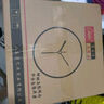 康巴丝（Compas）挂钟走时客厅办公室钟表挂墙简约创意时钟时尚石英钟现代挂表 c3221Y日历黑白(23*23cm) 实拍图