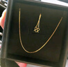 潮宏基足金黄金项链女士计价 天长地久水波链 XXG30000048 约3.05g 实拍图