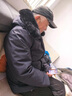 啄木鸟中老年人羽绒服男装爸爸加厚中长款脱卸内胆大码宽松外套冬季衣服 黑色 XL(建议130-150斤) 实拍图
