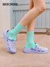 斯凯奇（Skechers）女鞋洞洞鞋凉鞋增高厚底耐磨沙滩拖鞋小怪兽包头洞洞鞋111581 薰衣草色/LAV 39 实拍图