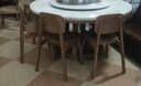 采薇 大理石餐桌家用餐桌椅组合实木白蜡木大圆桌现代简约圆形饭桌 1.5米餐桌(带转盘）+10张餐椅 实拍图