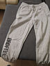 李宁加绒运动裤男卫裤2025秋冬新款反伍束脚收口卫裤保暖宽松休闲长裤 灰色反伍-加绒 3XL /190 实拍图
