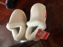牧童儿童棉拖鞋男冬加绒保暖家居鞋室内软底亲子包跟棉鞋女 浅麦米180 实拍图