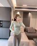 雪茜曼（XUEXIMAN）瑜伽服女上衣带胸垫修身显瘦秋冬运动上衣长袖T恤专业跑步健身服 实拍图