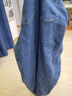 京东京造牛仔裤男秋季直筒裤子男士休闲长裤磨毛加绒加厚 中蓝 35码 实拍图