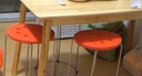 莱美汇加厚塑料钢筋凳子时尚成人凳铁凳地毯凳皮凳子铁圆凳子收纳凳圆凳 加高55高特粗10号钢筋八孔红色 实拍图