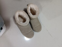 意尔康女靴雪地靴女冬季厚底加绒加厚保暖棉鞋百搭中筒短靴妈妈棉靴子 米白色 加绒 【靴筒羊毛内里】 38 实拍图