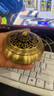 铜香炉黄铜熏香炉檀香家用室内沉香艾草艾灸焚香香薰炉蚊香盘托盒 【平底】铜香炉+48盘沉香 实拍图