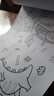 儿童涂鸦送蜡笔大画纸填色幼儿园宝宝涂颜色绘画本手绘描红画册水彩画卷 兰亭序+1笔+10墨囊 实拍图