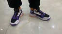 特步（XTEP）儿童童鞋男童中大童耐磨缓震旋钮扣篮球鞋 黑/紫外光 38码 实拍图