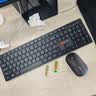 联想无线键盘鼠标套装轻音按键键鼠轻薄便商务办公携巧克力平键帽台式笔记本电脑通用USB接口 黑色键鼠套装【高性价比+轻音按键】 实拍图