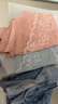 杰曼丽高腰蕾丝收腹内裤女超薄桑蚕丝底裆夏季薄款透气微收腹大码裤头 3条装（雾兰+浅灰+胭粉）桑蚕丝裆 2XL (110-150斤) 实拍图
