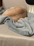 茨格曼 猫毯子夏季空调房宠物被子垫子保暖宠物狗狗毛毯睡垫猫咪狗被子* 法兰绒毛毯--灰色大号【65*95】 * 实拍图
