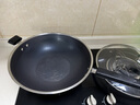炊大皇 304不锈钢炒锅物理不粘锅多层钢少油烟家用炒菜锅燃气电磁炉通用 304不锈钢炒锅-含附耳 34cm 实拍图