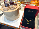 周大福 流苏蝴蝶黄金项链(工费620)40cm约4.75g EOF1058 实拍图