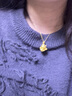 京越隆黄金哈喽 Kitty吊坠999足金仙女天使KT丘比特凯迪猫挂坠女项链 黄金大仙女棒KT约2.3-2.4g+S925项链 实拍图