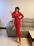 浪莎本命年大红色保暖内衣套装女士2025秋衣秋裤纯棉加绒妈妈蛇年礼物 纯棉4件套1秋衣1长裤1内裤1袜 M (160) 【女款】 实拍图