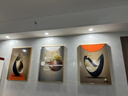 恋之屋 客厅装饰画沙发背景墙画现代简约三联画客厅画客厅挂画大气轻奢 A款 50*70/平面晶瓷/ 黑框 实拍图