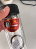 ihold一键开盖双层玻璃杯防烫男士耐高温速开饮用水杯子办公泡茶杯车载 皮纹黑 350ml 实拍图