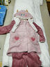 果壳（Gukoo）睡衣女可爱小怪兽冬季厚款家居服套装珊瑚绒睡衣女冬款D情人节 粉色女套 M 实拍图