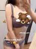 莫代尔纯欲蕾丝性感内衣女套装聚拢收副乳超薄本命年红色透明美背文胸罩 紫色套装(内衣礼盒) 75B (34) 【小胸聚拢】 实拍图