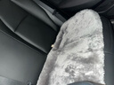 蜇瑞纯羊毛汽车坐垫冬季毛绒 高档澳洲皮毛一体短毛绒汽车座垫 雾灰色高档纯羊毛三件套坐垫 实拍图