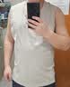 蕉内棉棉301H情侣款背心男女士100%纯棉无侧缝宽松圆领居家睡衣夏季 【宽肩】浅岩棕 3XL 实拍图