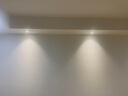 雷士（NVC） led射灯防眩铝材筒灯天花灯服装店背景墙展厅嵌入式孔灯走廊灯 5W铝材暖黄光 漆白 开孔75-85mm 实拍图